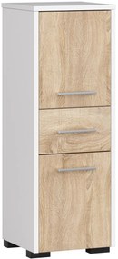 Dulap de baie Farid TYP6 (Alb + Stejar sonoma). 1069538