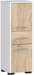 Dulap de baie Farid TYP6 (Alb + Stejar sonoma). 1069538