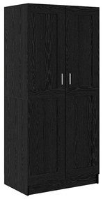 vidaXL Dulap cu raft Stejar negru 82.5 x 51.5 x 180 cm Lemn compozit