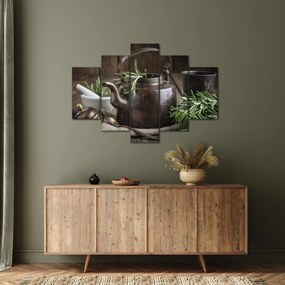 Tablou - Ceainic cu rozmarin (150x105 cm)