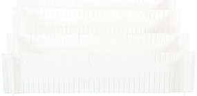 Set 6 separatoare pentru sertar Compactor Drawer Dividers, alb