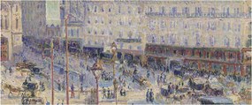 Tablou - Camille Pissarro, The Place du Havre, reproducere (120x50 cm)