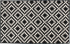 Covor de bucatarie LOSIBI, alb si negru, design scandinav