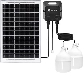 Aigostar - Lustră solară LED 2xLED/35W/12V 6000 mAh 6500K Ø 10 cm