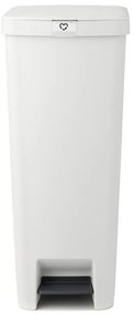 Coș cu pedală Brabantia StepUp 1005556, 40 L, Materiale ecologice, Deschidere mare, Gri deschis