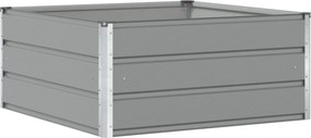 vidaXL Jardinieră Gri deschis 100 x 100 x 45 cm Oțel