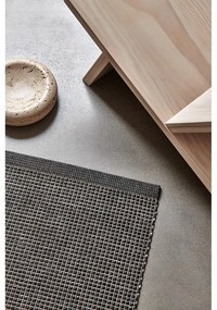 Covor pentru exterior și interior gri antracit 70x120 cm Emm Black Linen – Pappelina