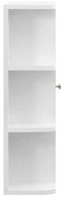 Dulap de baie cu oglinda, alb, 66x17x63 cm, MDF Alb