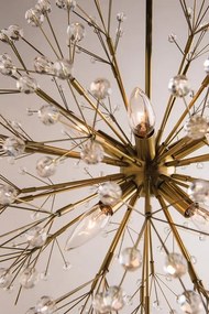 Candelabru LUX design modern DUNKIRK alama antichizata, cu 10 surse de lumina