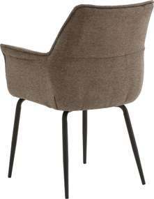 Scaun tip fotoliu NEBO, tesatura, structura metalica - MARO