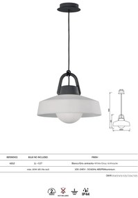 Lustra/Pendul iluminat exterior IP44 KINKE