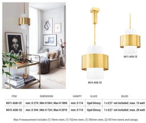 Pendul LUX design minimalist CORINTH small