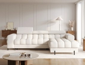 Coltar extensibil cu spatiu pentru depozitare, 285x181x93 cm, Felro R, Eltap (Culoare: Alb / Royal 01)