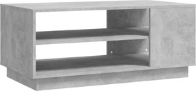 vidaXL Măsuță de cafea, gri beton, 102x55x43 cm, lemn prelucrat