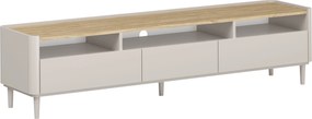 Comodă TV Elivo 200 cm pe picioare - cașmir / stejar uleiat