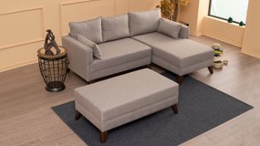 Canapea extensibilă de colț Bella Corner Sofa Right 2 - Cream