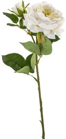 Floare artificiala Cecile, Fibre artificiale, Crem Verde