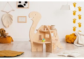 Bibliotecă pentru copii în decor de pin în culoare naturală 72x68 cm Diplo - Adeko