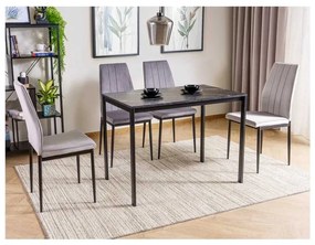 Masă de bucătărie Novales, marmură neagră / negru