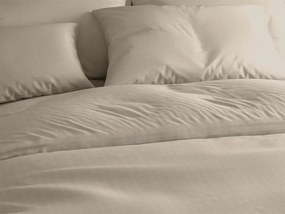 Lenjerie de pat din bumbac cu finisaj creponat LUXERA gri-maroniu buzunar de hotel II.calitate Dimensiune lenjerie de pat: 70 x 90 cm | 140 x 200 cm