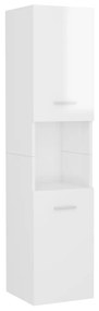 Set mobilier de baie, alb extralucios, PAL Alb foarte lucios, 60 x 38.5 x 46 cm, 1
