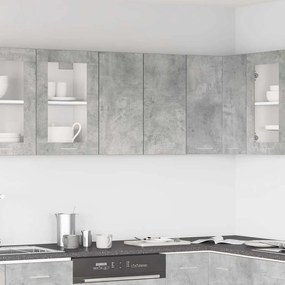 vidaXL Dulap suspendat “Lyon”, gri beton, 60x31x60 cm, lemn prelucrat