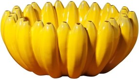 Bol galben de fructe, fructiera, D35cm Banana