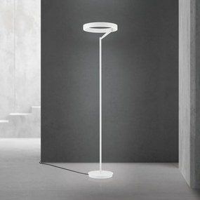 Lampadar LED circular iluminat sus si jos KOLK alb