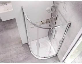 Ravak XA237701010 - Tavă de duș ELIPSO, în formă de sfert de cerc, 90 x 90 cm, albă