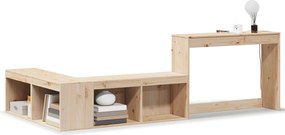 vidaXL Noptieră cu birou, 222x107x75 cm lemn masiv de pin