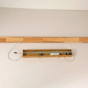 Brilagi - Lustră suspendată cu cablu UMEA WOOD LED/30W/230V 120 cm lemn