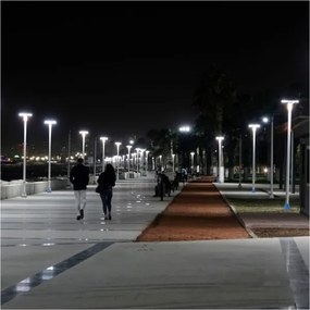 Lampă stradală solară cu senzor LUVIA LED/15W/3,2V 4000K IP54 5400 mAh+telecomandă