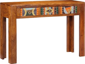 vidaXL Masă consolă, 110x35x75 cm, lemn masiv de acacia