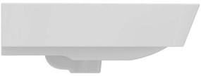 Lavoar suspendat alb 50 cm, orificiu baterie si preaplin, Ideal Standard Connect Air Cube