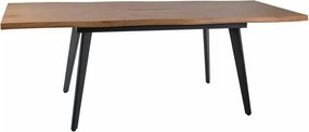 Masa extensibila FRESNO, stejar/negru, 150/210x90x76 cm
