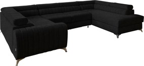 Colțar lemn masiv Formă U Extensibil Fabian 340x202cm Personalizabil - Vero 10, Dreapta