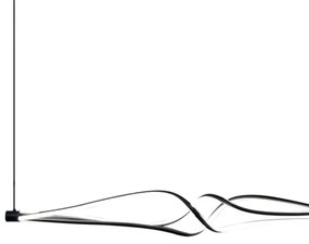 Lustră LED pe cablu TWISTER LED/56W/230V negru