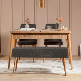 Set mobilier sufragerie Vlasta 1 (pin atlantic + antracit) (pentru 4 persoane). 1073057