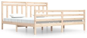 3105335 vidaXL Cadru de pat, 200x200 cm, lemn masiv