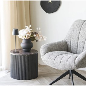 Vază neagră din sticlă (înălțime 20 cm) Vera – House Nordic