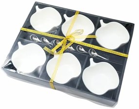 Set 6 Boluri Ceramice cu Lingurite LD  Eleganta si Functionalitate pentru Servirea Deserturilor