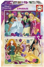 Puzzle Educa Disney Princess 2 x 48