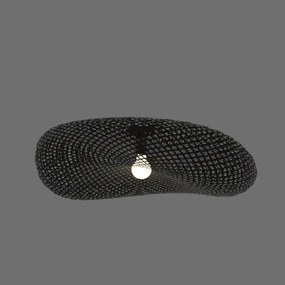 Lustră aplicată 1xE27/40W/230V bambus/negru Zambelis 19109