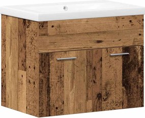 vidaXL Dulap de Baie cu sertar Pe perete cu depozitare Lemn compozit