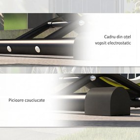 HOMCOM Suport bicicletă cu cârlige reglabile, compatibil cu biciclete 24"-29" și 700C, pentru garaj, interior și exterior, negru | Aosom Romania