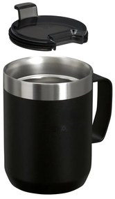 Cană termos neagră din oțel inoxidabil 230 ml Stay-Hot Camp Mug Black – Stanley