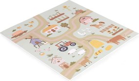 Covor de joacă din spumă EVA pentru copii Farm 90,5x90,5 cm 21 bucăți