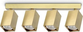 Plafoniera DYNAMITE PL4 LINEAR SQUARE OTTONE