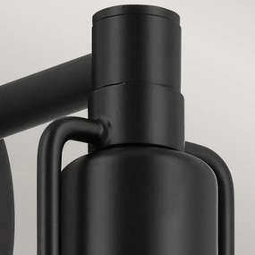 Lampă de perete Kichler KL-NIVA-1W-1P-BK NIVA 1xE27/40W/230V negru