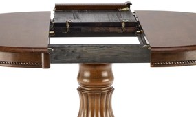 Masa extensibila William nuc - L90/124 x l90 x h75 cm